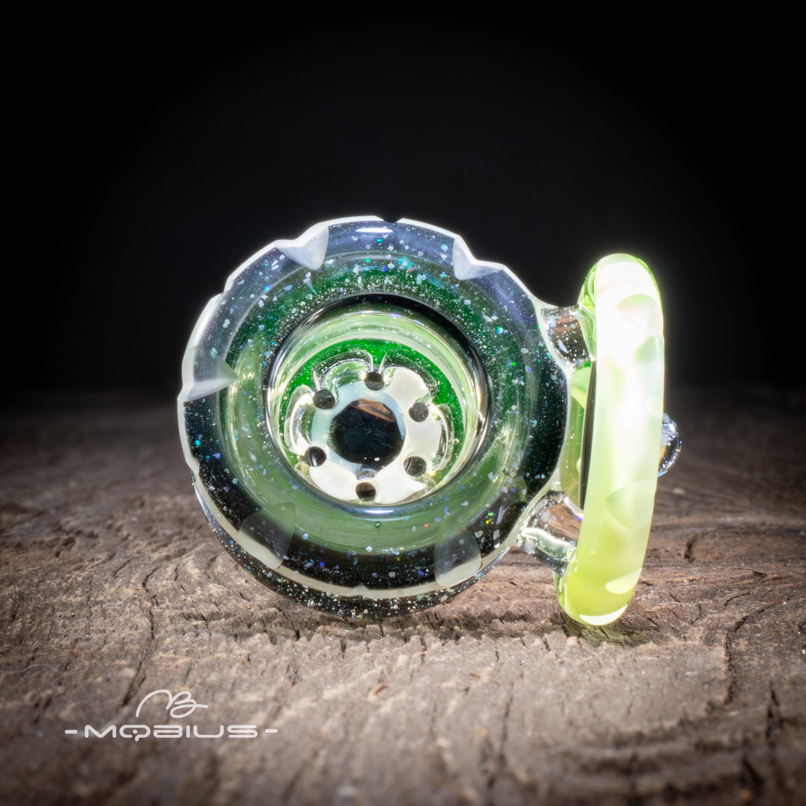 Fully Worked 14mm Multi Hole Bowl #279 - Mobius